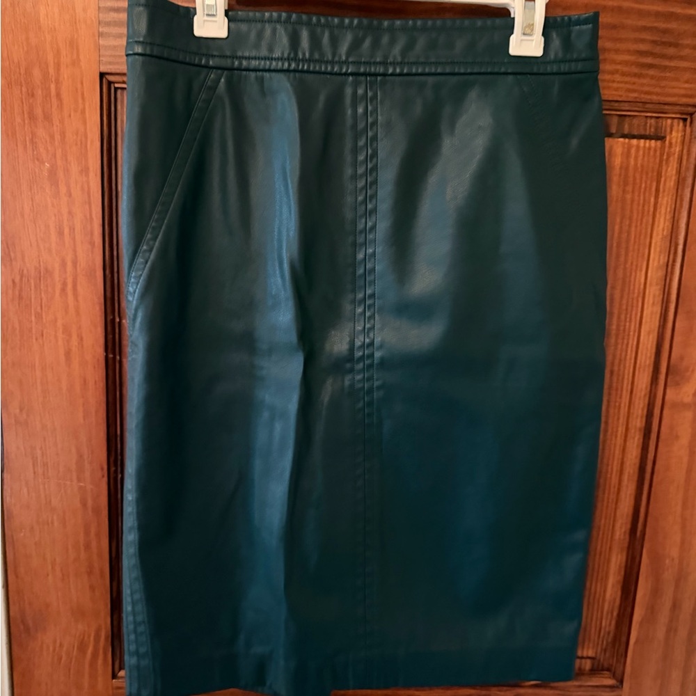 Ann Taylor Factory Dark Green Pencil Skirt